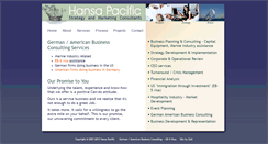 Desktop Screenshot of hansapacific.com