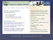Tablet Screenshot of hansapacific.com